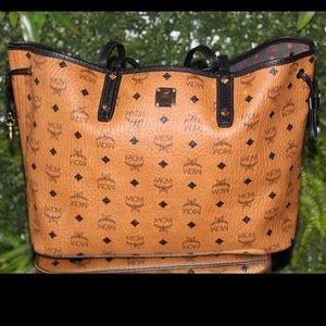 MCM Bag brown & black with red interior. Both bags included